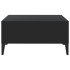 Mesa de centro madera contrachapada negro 60x60x30