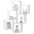 Estante cubo de pared contrachapado blanco brillante