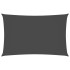 Toldo de vela rectangular tela Oxford gris antracita 2x5