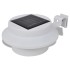 Foco solar blanco para vallas de jardín, 6