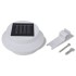 Foco solar blanco para vallas de jardín, 6
