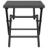 Mesa de jardín plegable malla acero gris antracita 38x38x38