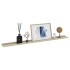 Estantes de pared 4 unidades blanco y roble Sonoma 115x9x3