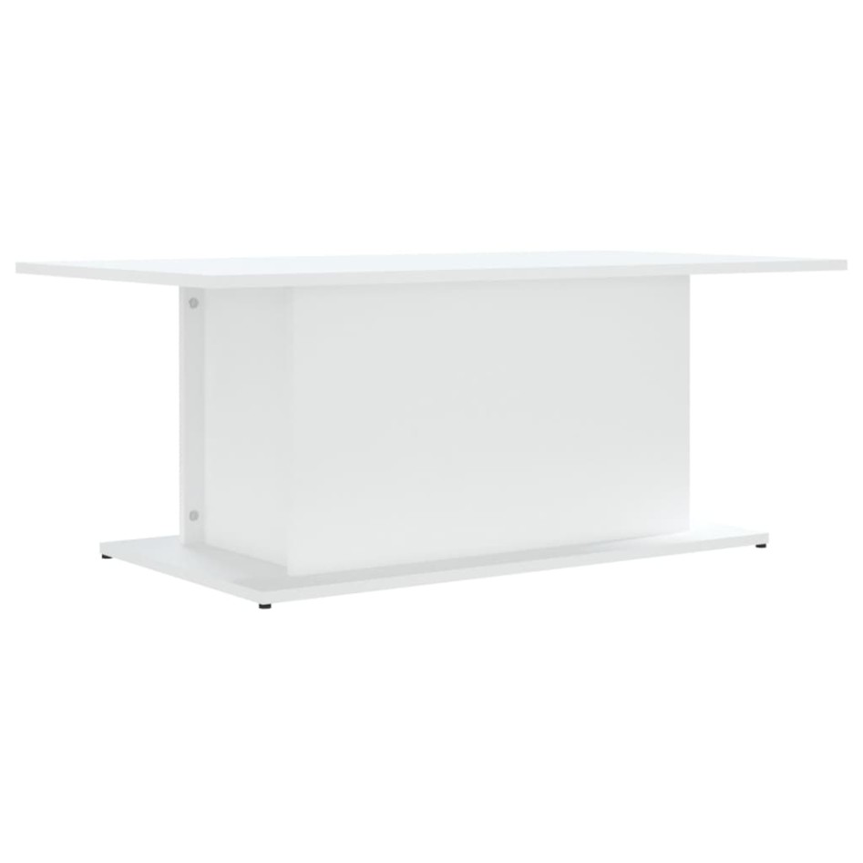 Mesa de centro madera de ingeniería blanca 102x55,5x40