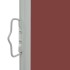 Toldo lateral retráctil de jardín marrón 60x300