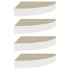 Estante esquina de pared 4 uds MDF roble y blanco 25x25x3,8
