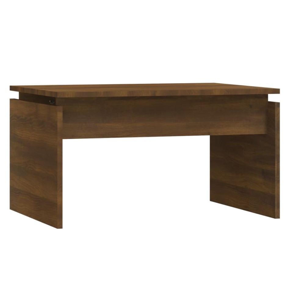 Mesa de centro madera contrachapada roble marrón 68x50x38