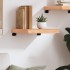 Estante pared madera roble tratada marrón claro 40x40x(2-6)
