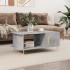 Mesa de centro madera contrachapada gris hormigón 90x50x40