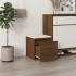 Cajón taburete madera contrachapada marrón roble 40,5x40x40