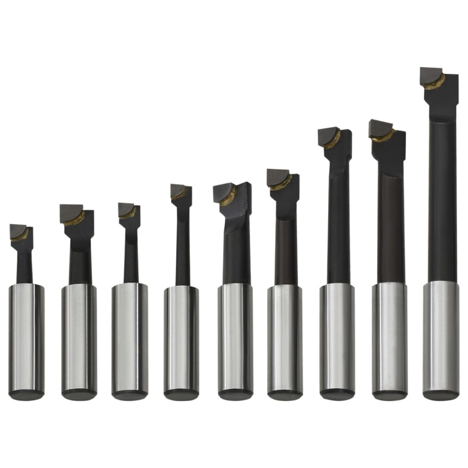 Cortadoras de perforación 9 piezas 12 mm con base de