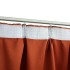 Cortinas opacas con ganchos 2 piezas color óxido 140x175