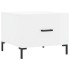 Mesa de centro madera de ingeniería brillo blanco 50x50x40