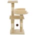 Rascador para gatos con postes de sisal 65 cm