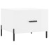 Mesa de centro madera de ingeniería brillo blanco 50x50x40