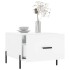 Mesa de centro madera de ingeniería brillo blanco 50x50x40