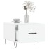 Mesa de centro madera de ingeniería brillo blanco 50x50x40
