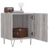 Mesitas noche 2 uds madera ingeniería gris Sonoma 40x40x50