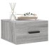 Mesitas de noche de pared 2 uds color gris Sonoma 35x35x20