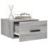 Mesitas de noche de pared 2 uds color gris Sonoma 35x35x20