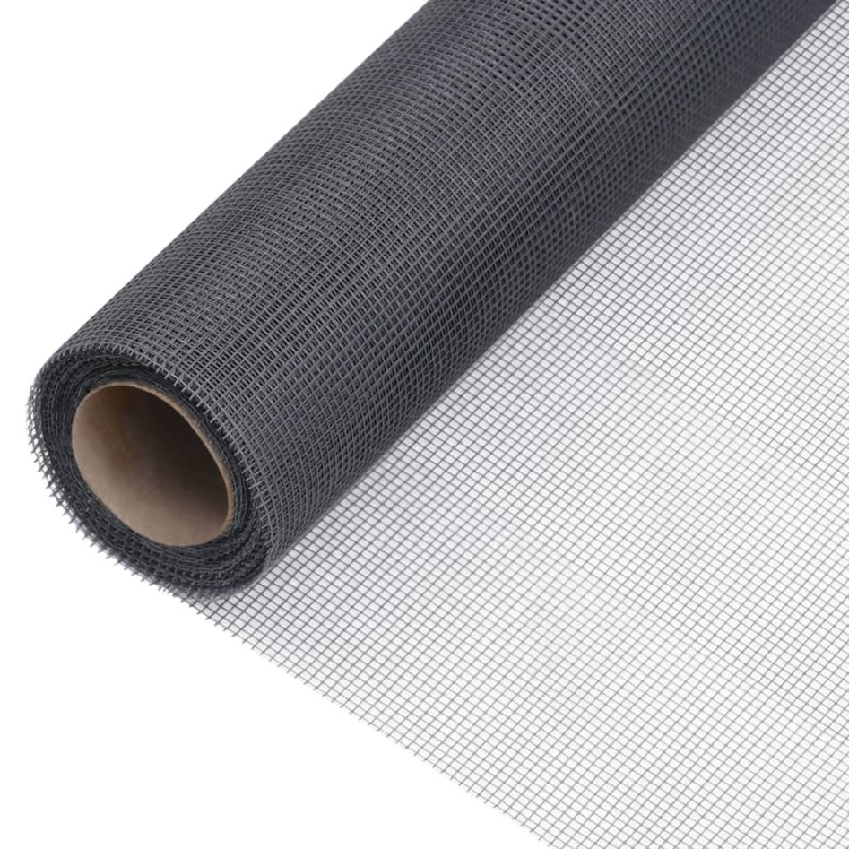 Malla mosquitera de fibra de vidrio gris 112x2000