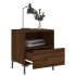 Mesita noche 2 uds madera ingeniería marrón roble 40x35x47,5