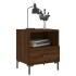 Mesita noche 2 uds madera ingeniería marrón roble 40x35x47,5