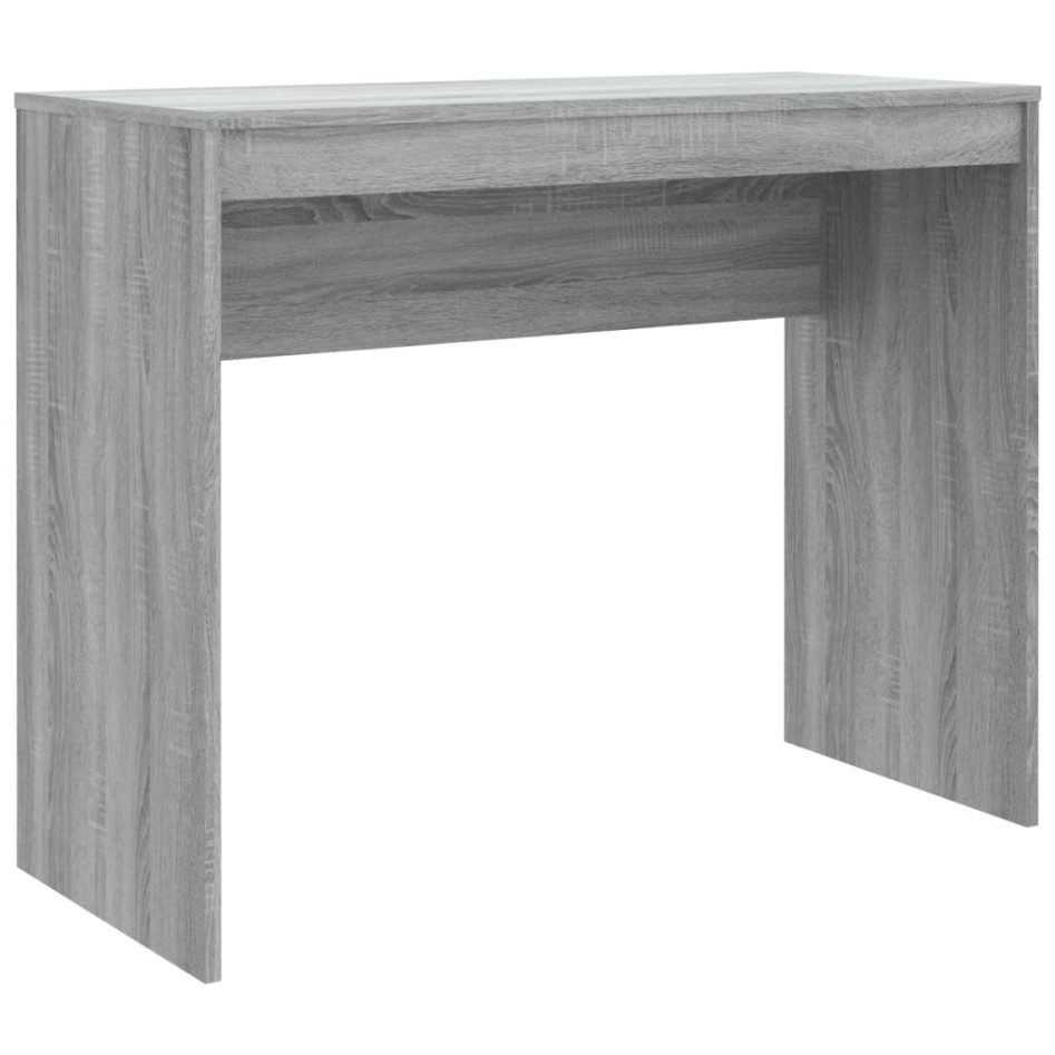 Escritorio de madera contrachapada gris Sonoma 90x40x72