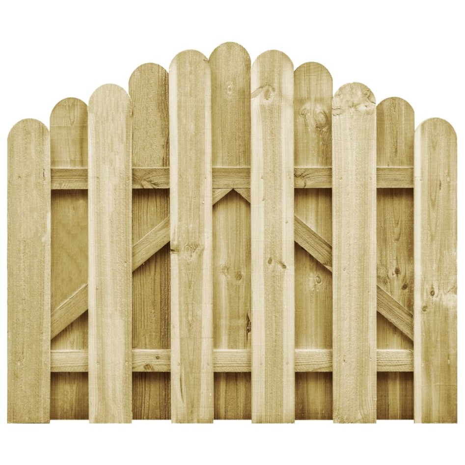 Puerta de jardín madera de pino impregnada 100x75