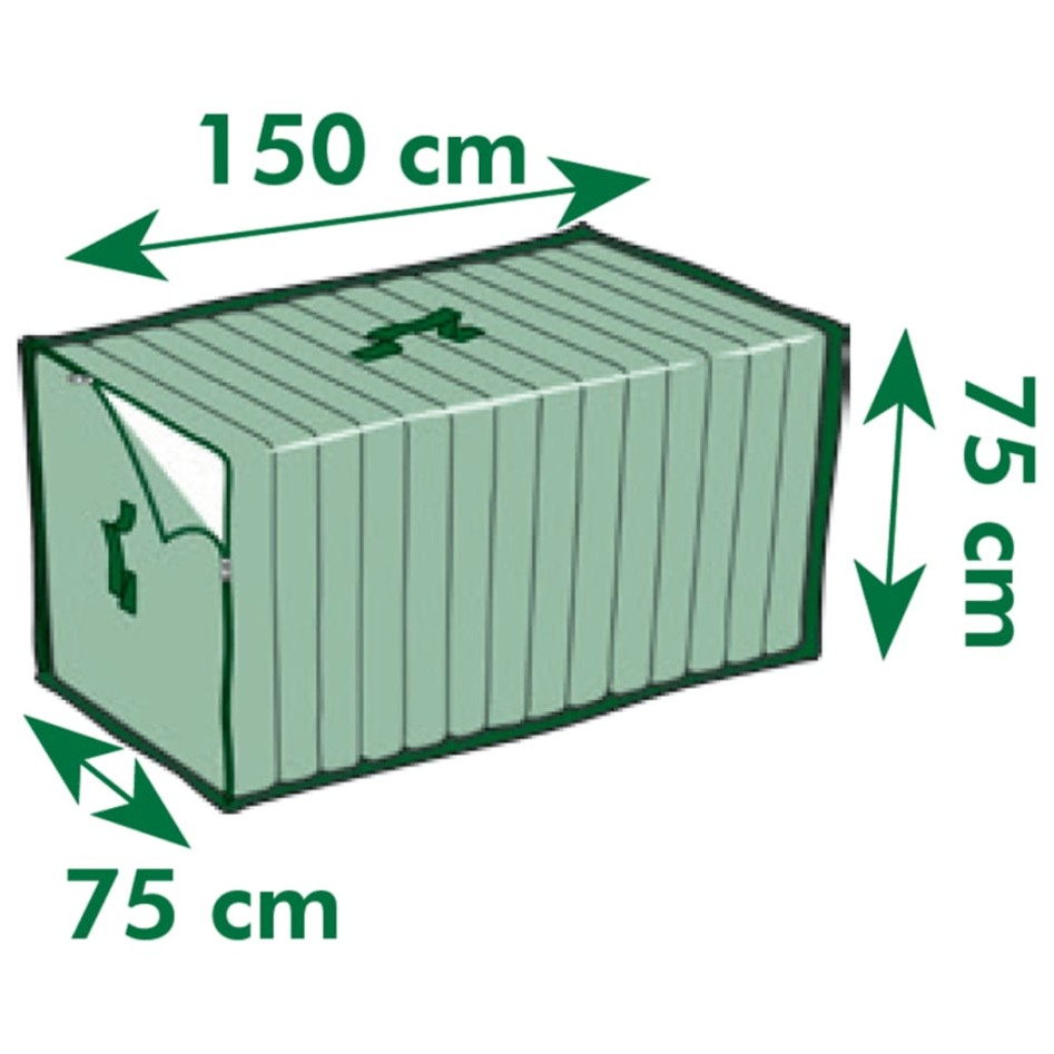 Nature Funda protectora para cojines de jardín 150x75x75