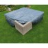 Nature Cubierta de muebles de jardín mesa baja y sillas 200x200x70