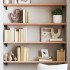 Estante de pared madera maciza de roble sin tratar 80x30x2