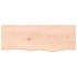 Estante de pared madera maciza de roble sin tratar 80x30x2