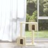 Rascador para gatos con postes de sisal 60 cm