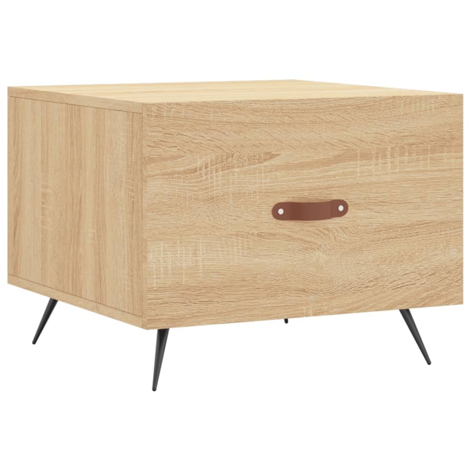 Mesa de centro madera de ingeniería roble Sonoma 50x50x40