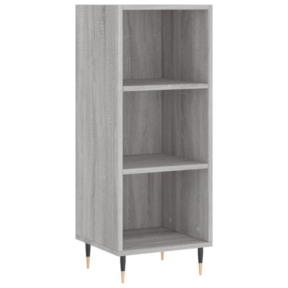 Aparador de madera de ingeniería gris Sonoma 34,5x32,5x90