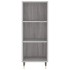 Aparador de madera de ingeniería gris Sonoma 34,5x32,5x90