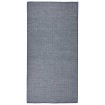 Alfombra de exterior de tejido plano azul 100x200 cm