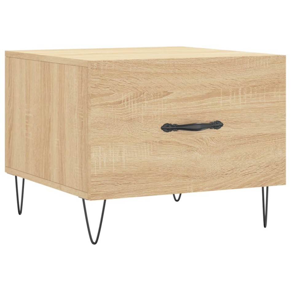 Mesa de centro madera contrachapada roble Sonoma 50x50x40