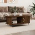 Mesa de centro madera contrachapada roble marrón 90x50x40