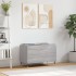 Mueble discos madera contrachapada gris sonoma 74,5x38x48