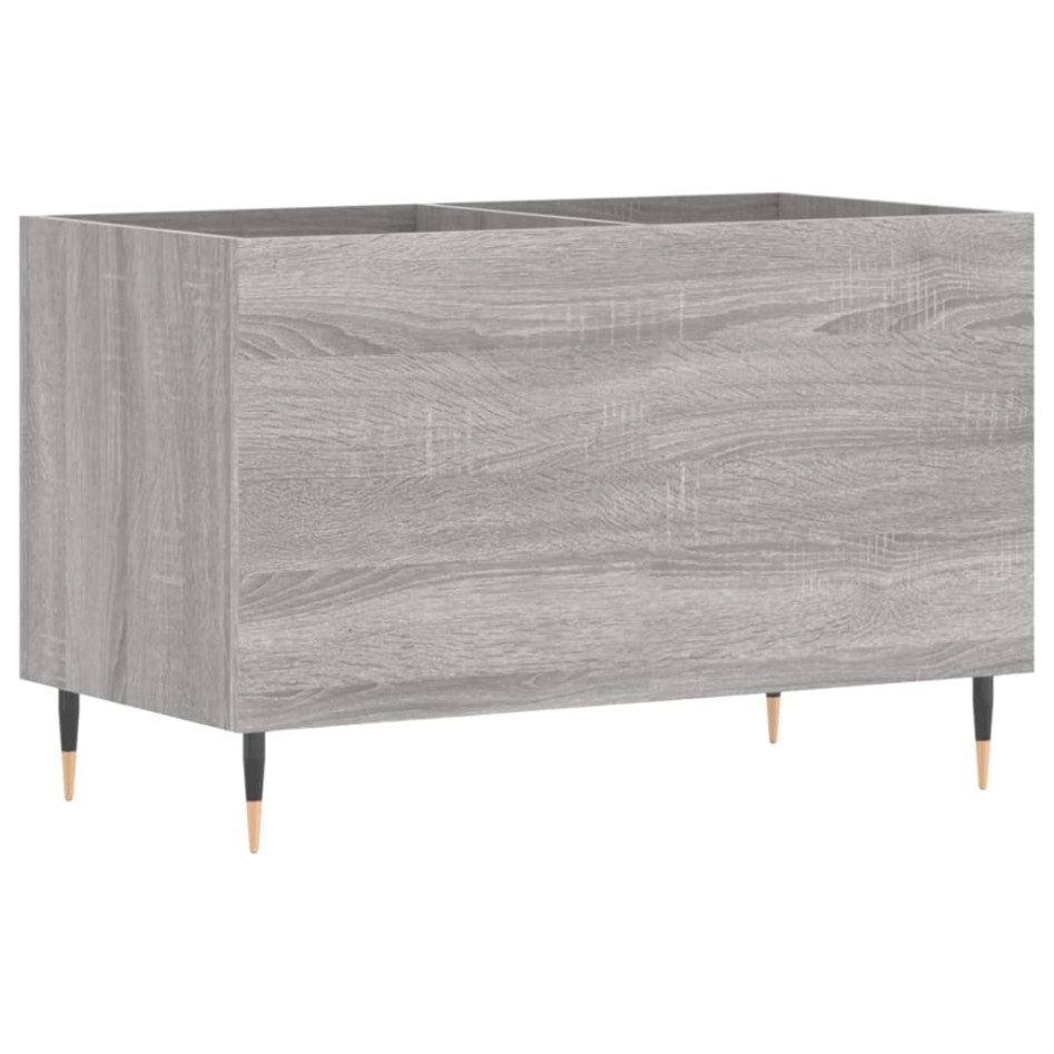 Mueble discos madera contrachapada gris sonoma 74,5x38x48