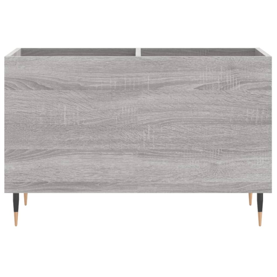 Mueble discos madera contrachapada gris sonoma 74,5x38x48