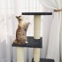 Rascador para gatos con postes de sisal gris oscuro 92
