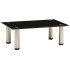 Mueble para TV de vidrio templado negro 40x35x17