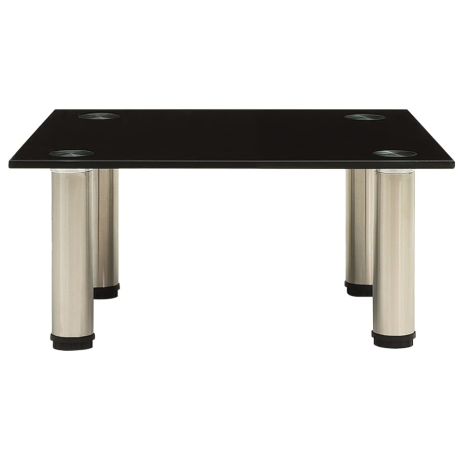 Mueble para TV de vidrio templado negro 40x35x17