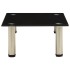 Mueble para TV de vidrio templado negro 40x35x17