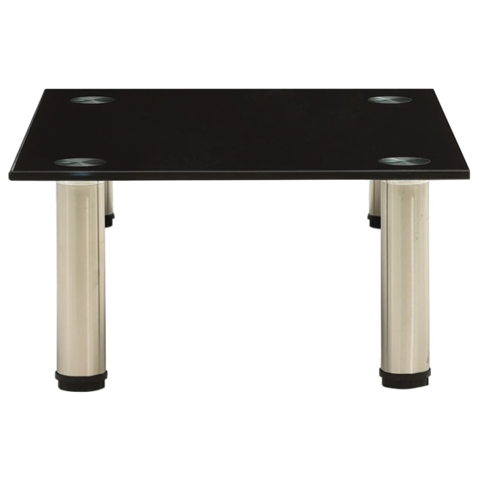 Mueble para TV de vidrio templado negro 40x35x17