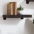 Estante pared madera roble tratada marrón oscuro 40x30x(2-6)