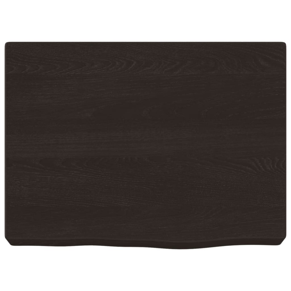 Estante pared madera roble tratada marrón oscuro 40x30x(2-6)